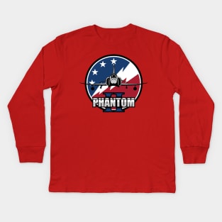 F-4 Phantom II Patch Kids Long Sleeve T-Shirt